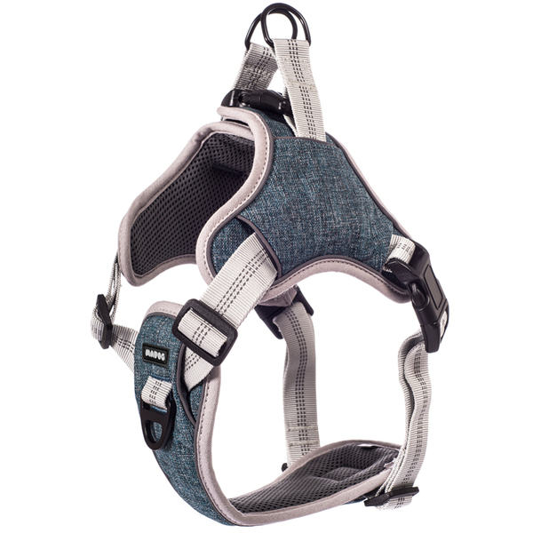 Coleira Peitoral Antipuxão Para Cachorro Madog Comfort Azul G