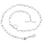 Coleira Semi Enforcadora Ajustavel Kit Corrente Guia Adestram