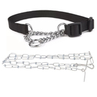 Coleira Semi Enforcadora Ajustavel Kit Corrente Guia Adestram