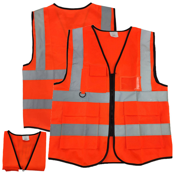 Colete Faixa Refletiva Sinalizador Blusao Fluorescente Obra E