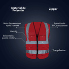 Colete Faixa Sinalizador Blusao Fluorescente Epi Obra Constru