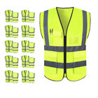 Colete Faixa Sinalizador Refletivo Kit 10 Unidades Epi Segura