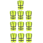 Colete Faixa Sinalizador Refletivo Kit 10 Unidades Segurança