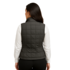 Colete Profissional Nylon Puffer Forro Zíper Feminino Cinza G