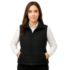 Colete Profissional Nylon Puffer Forro Zíper Femino Preto P P