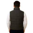 Colete Profissional Nylon Puffer Forro Zíper Masculino Preto