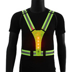 Colete Refletivo 3 Modos De Luz Fluorescente Led Epi Proteçao
