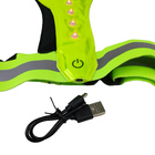 Colete Refletivo 3 Modos De Luz Led Fluorescente Epi Obra Tra