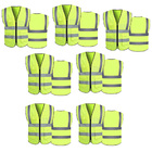 Colete Refletivo Sinalizador Kit 7 Unidades Epi Segurança Tra