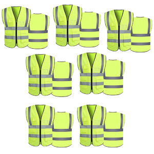Foto de Colete Refletivo Sinalizador Kit 7 Unidades Epi Segurança Tra