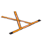 Colete em X Refletivo Para Sinalização Laranja/Branco Delta Plus