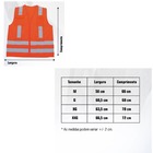 Colete Sinalização Refletivo Laranja Zíper 04 Bolsos - Xg