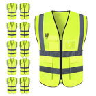 Colete Sinalizador Faixa Kit 10 Unidades Refletivo Segurança