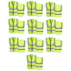 Colete Sinalizador Faixa Refletivo Kit 10 Unidades Fiscalizaç