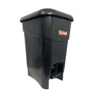 Coletor Cesto Lixeira De Pedal 12 Lt Plasnew Preto
