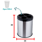 Coletor Copo Descartável  Redondo 15l