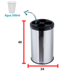 Coletor Copo Descartável  Redondo 20l