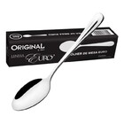 Colher 6 Mesa Euro Aço Inox Almoço Sopa