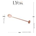 Colher Bailarina De Aço Inox Tress Rosé 26cm