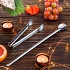 Colher Bailarina Inox Para Drinks Gin Coquetel Suco Longa Bar