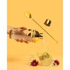 Colher Bailarina Lyor Tress De Aço Inox Tress Dourado 26cm