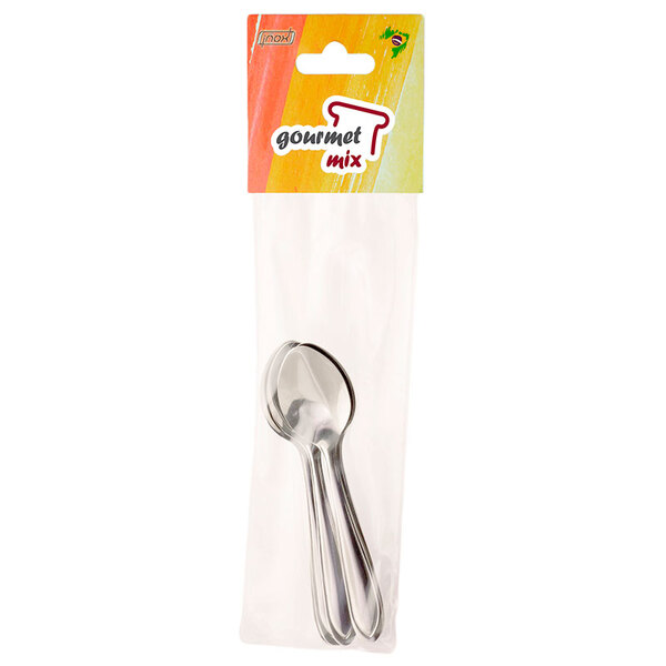 Colher Chá Victória 06 Peças - Gourmet Mix - Prata