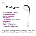 Colher Curva Infantil De Aço Inox 14,5cm Hercules 0501-cc