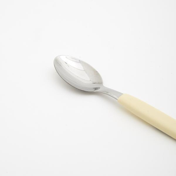 Colher de chá  Tramontina creme 13,5x3cm