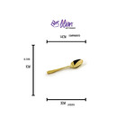 Colher De Cha Dourada Valentina 14cm