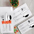 Colher De Mesa Elite Geométrico 6 Peças Moda Do Chef