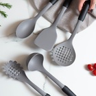 Colher De Nylon Multiuso Chef Em Casa Cozinha Cinza Chumbo