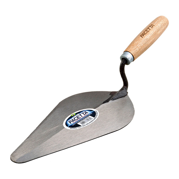 Colher de Pedreiro   Canto Redondo Comp 10"com Cabo Madeira