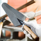 Colher de Pedreiro   Canto Reto Comp 8" com Cabo Madeira