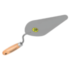 Colher De Pedreiro Metalica Redonda De 10 Com Cabo De Madeira