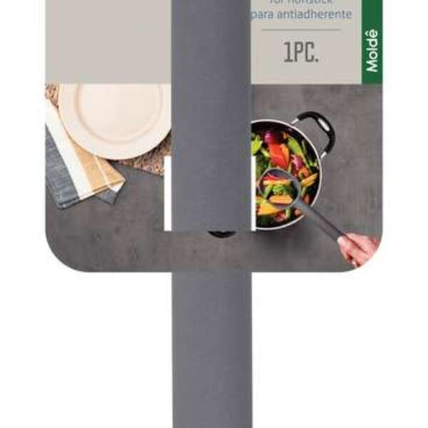 Colher De Servir Perfurada Moldê Em Silicone Cinza Tramontina