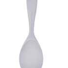 Colher De Silicone Cabo Curto Inteirico Cinza 22,5 Cm.