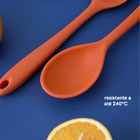 Colher De Silicone Duplo Laranja - Oikos