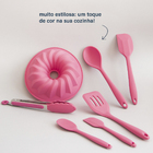 Colher De Silicone Duplo - Oikos Rosa U