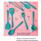 Colher De Silicone - Verde - Oikos