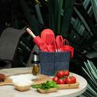 Colher Em Silicone Kenya 27cm Vermelha