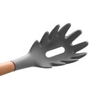 Colher Espaguete Silicone Bambu 24cm Utensílios Class Home