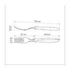 Colher Mesa Tramontina Plenus Inox Cabo Polipropileno Cinza