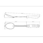 Colher Para Arroz Utilita Inox E Preta 36 Cm