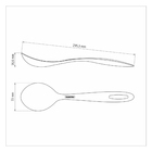 Colher para Servir Tramontina Ability em Nylon Preto