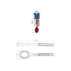 Colher para Servir Tramontina Softta de Silicone Vermelho