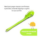 Colher Pegador De Macarrão Nylon Talher Utensílio Verde 28cm