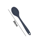 Colher Silicone 27cm P/cozinha Cinza