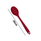 Colher Silicone 27cm P/cozinha Vermelho
