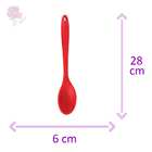 Colher Silicone Kitchen Vermelho 28cm
