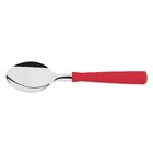 Colher Sobremesa New Kolor Tramontina Aço Inox Cabo Vermelho